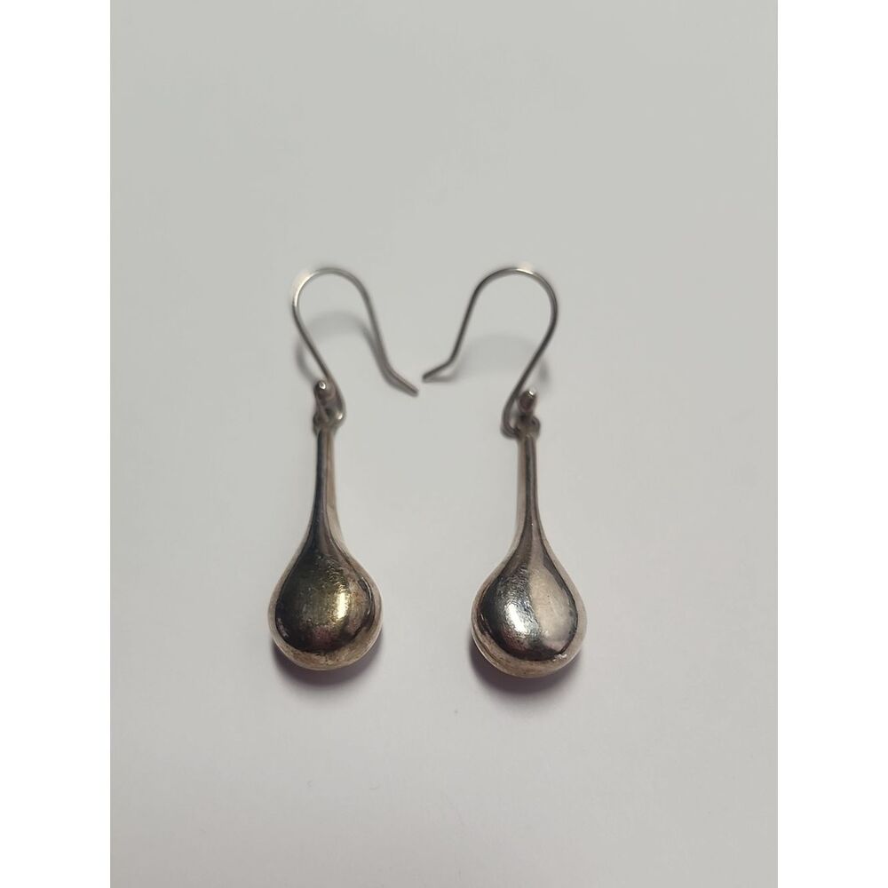 Sterling Silver Teardrop Dangle Earrings ATI Mexico 925